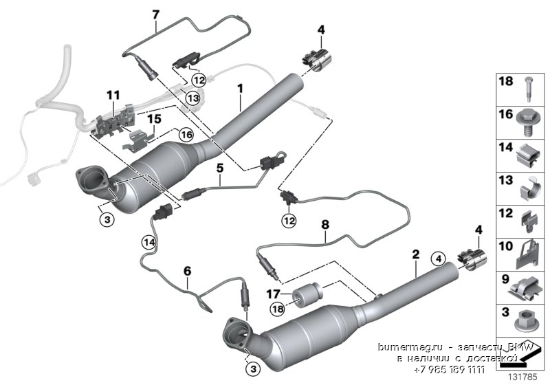 Обманка катализатора bmw e53